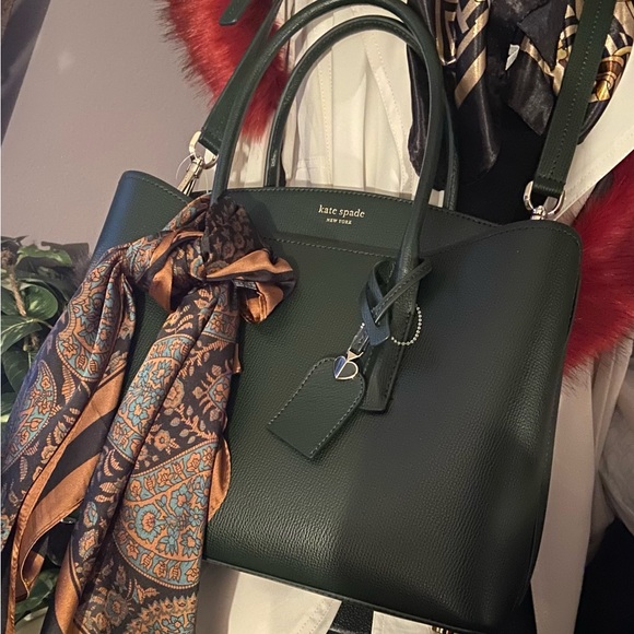 kate spade Handbags - KATE SPADE SALE🎁Margaux Large Satchel♠️ Color: Deep Evergreen